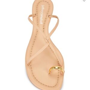 BRAND NEW Pacifico Sandal by Jeffrey Campbell Beige gold never worn